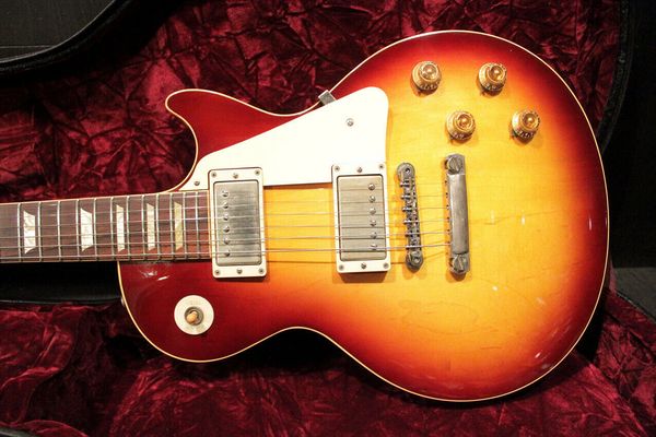 

custom shop 1958 paul standard plain faded tobacco burst 2007 electric guitar