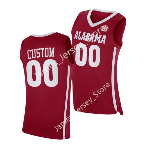 Brandon Miller Basketball Jersey Alabama Crimson Tide Basketball usa 2022 camisas da faculdade costuradas da NCAA