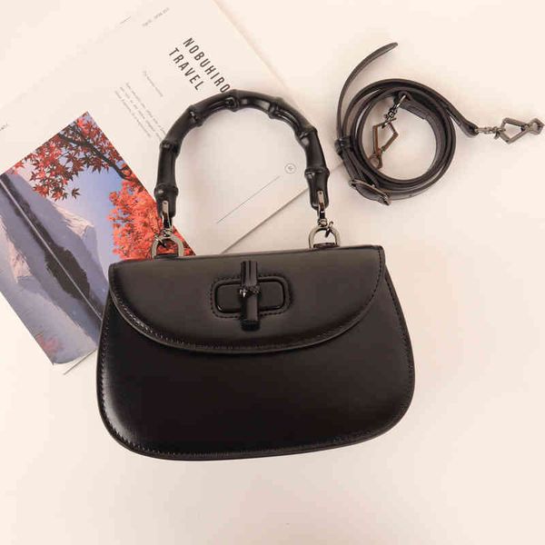 

handbags 2022 popular bamboo slub sling one shoulder messenger hand women's double shou