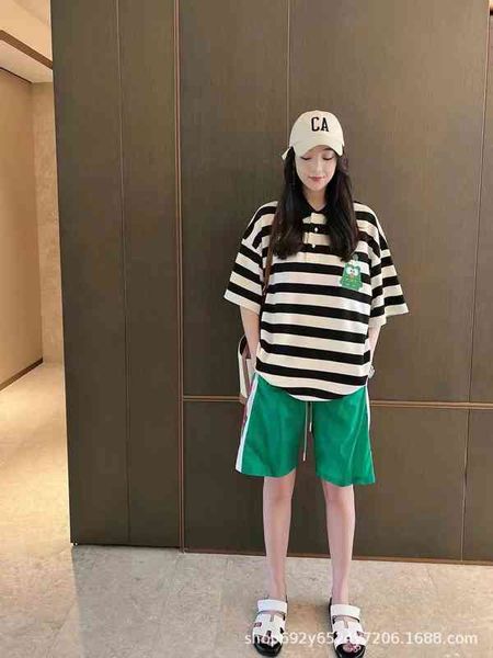 

women's t-shirt spring and summer niche design cute age reducing cartoon owl doll embroidered polo neck loose t-shirt ckh8 ddl1, White