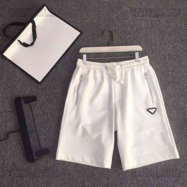 

designer luxury prads classic summer triangle label printing shorts fashion mens and womens white black high street loose beach swim short
