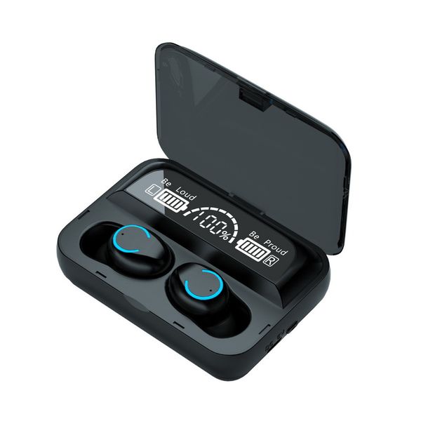 F9-47 Cuffie wireless TWS Auricolari Bluetooth 5.1 Auricolari in-ear Mini Touch Cuffie da gioco senza ritardo con display digitale