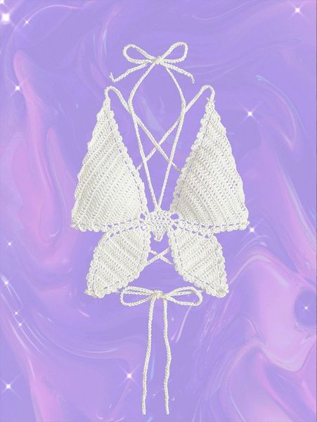 

plain crochet cover up k7ph#, White;black