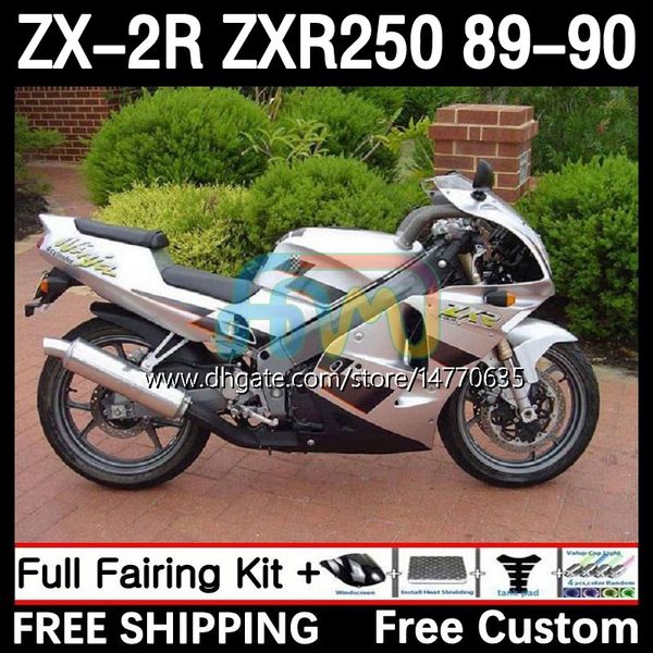 Corpo de motocicleta para Kawasaki Ninja ZX2R ZXR250 ZX 2R 2 R R250 ZXR 250 89-98 BODYWORK 8DH.59 ZX2 R ZX-2R ZXR-25