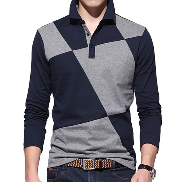 BROWON Marke Casual Shirt Männer Kontrast Farbe Muster Langarm Drehen Unten Farbe Herren Hemd Marken Herren Kleidung 210308