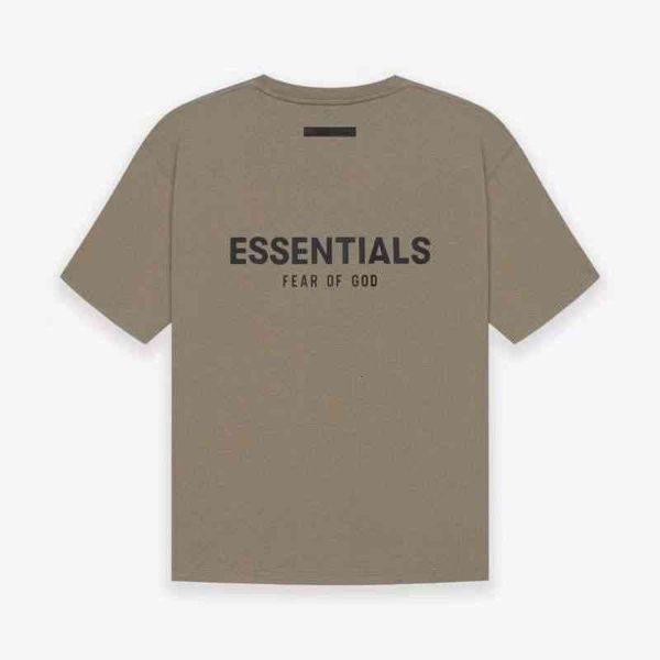 

50% discount bagsdouble of god essentials fear thread 21 new back letter slogan short sleeve, White;black