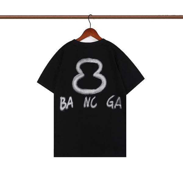 

mens designer clothing famous t shirt letter print round neck short sleeve black white fashion men women t shirts s-4xl shirts men mt185, White;black