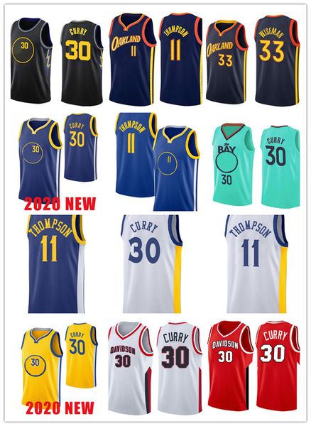 

2022 new golden mens state s-2xl warriores basketball jersey stephen 30 curry james 33 wiseman klay 11 thompson ivory white green yellow, Black;red