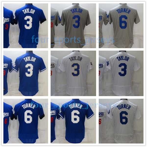

new baseball taylor 3 chris turner 6 trea jersey size s--xxxl, Blue;black