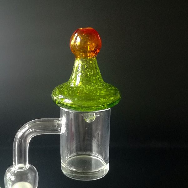 Dab Tools Glow colorido no OVNI escuro Caps de vidro de vidro Caps de vidro Fumando acessórios para quartzo banger bongs de vidro