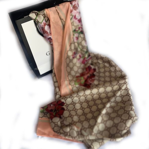 

brand silk scarf summer women scarves shawl fashion printed scarfs with exquisite brand gift bags, Blue;gray