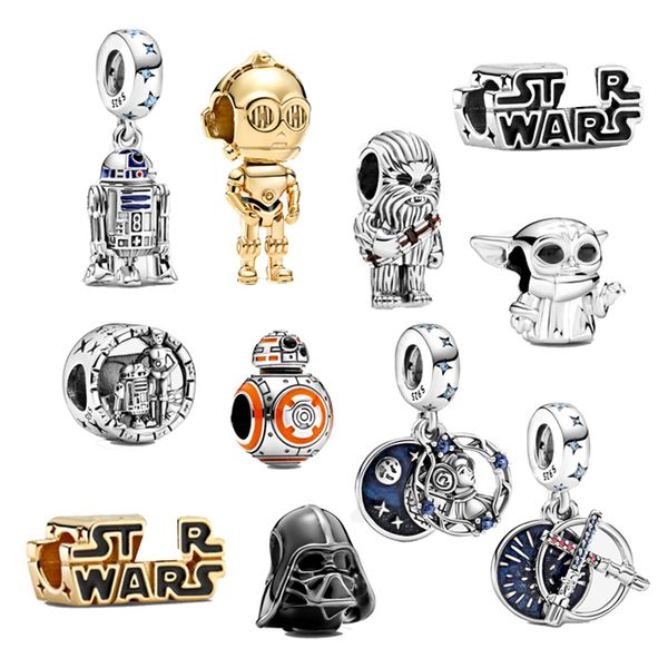 

new fashion 925 sterling silver charms fit pandora bracelet for women diy making war series luxury jewelry gift with original bag, Black