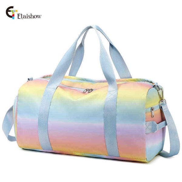 

duffel bags type straddle yoga large capacity women's travel bag 2022 220423