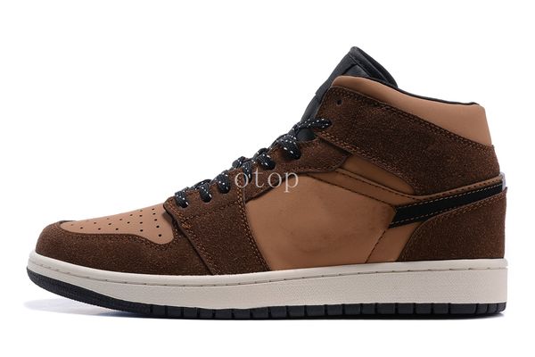 

1 1s mid se chocolate dc7294-200 basketball shoes womens mens size us 4-13 36-45