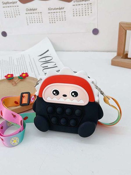 

girls cartoon design pop it crossbody bag she