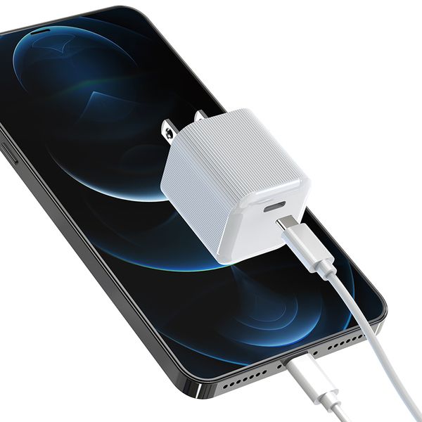 Mini tipo C PD30W Carregador de parede r￡pido GaN Adaptador de energia carregamento para iPhone 13 Pro Max/iPhone 12 Pro Max MacBook Air