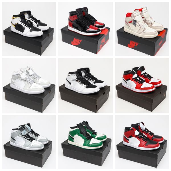 

basketball shoes 1 1s mid light smoke grey milan purple aqua paint drip multi-color mens womens chicago toe signal blue trainers sport desig