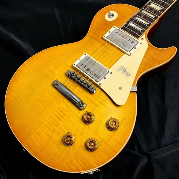 

1958 paul standard vos lemon burst electric guitar