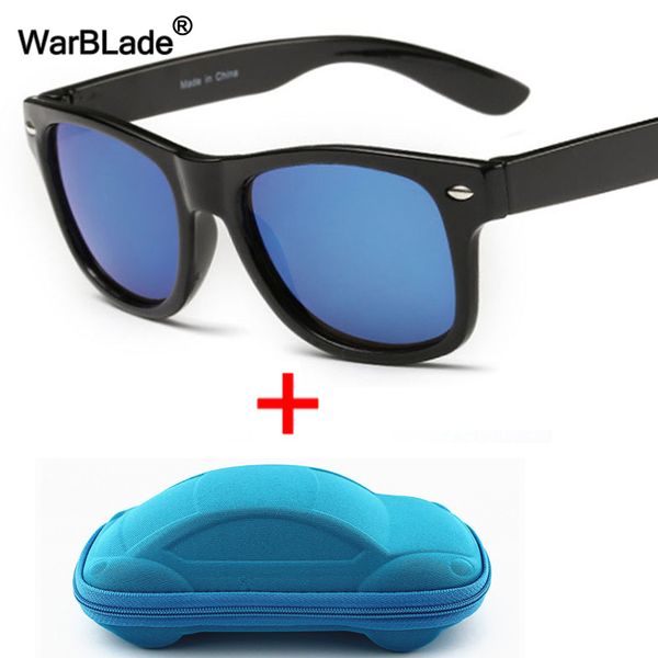 

warblade cool kids sunglasses children anti uv sun glasses boys girls baby eyeglasses coating lens uv 400 protection with case 220705, Blue