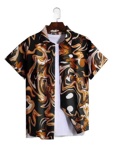 

men random graphic print shirt without tee s8wz#, White;black