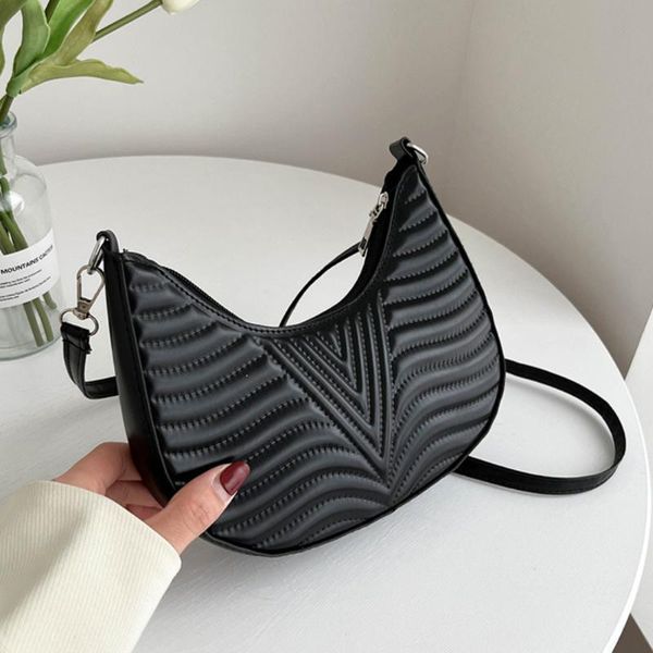 

evening bags premium texture women's bag 2022 trend rhombus soft side shoulder fashion leather messenger female luxury armpit