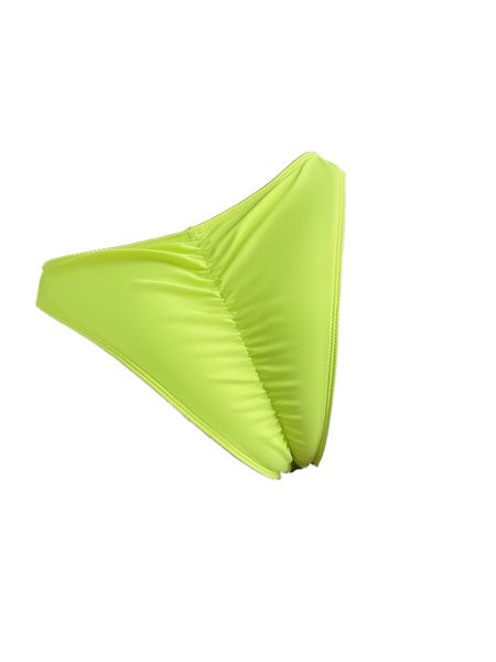 

ruched high cut bikini bottom m6bb#, White;black