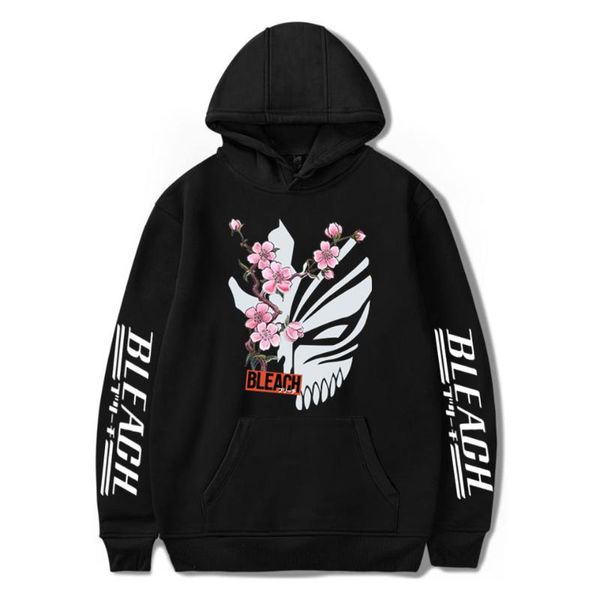 Erkek Hoodies Sweatshirts Bleach Anime Hoodie Kurosaki Ichigo Baskılı Erkek ve Erkekler Günlük Spor Kazak Üstleri Harajuku Adam