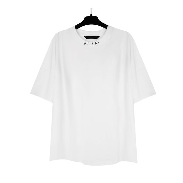 

palm letter logo men's t-shirts men women lovers couple style fashion cotton short sleeve round neck t-shirt boyfriend gift, White;black