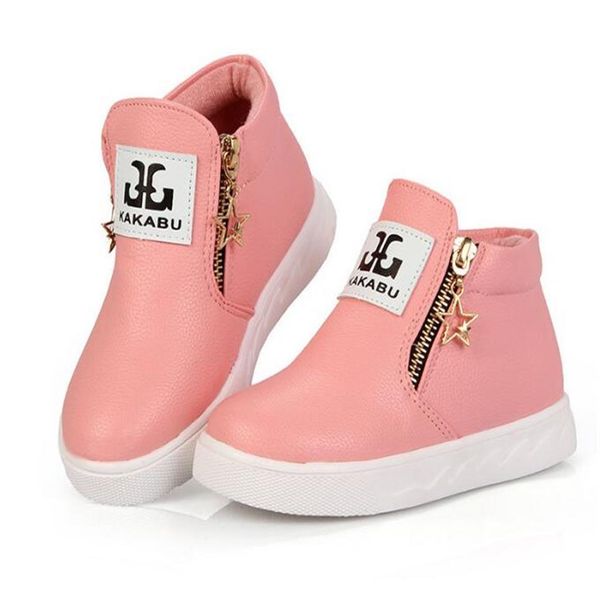 

fashion children girls warm boots designer brand infant sneakers autumn and245a, Black;grey