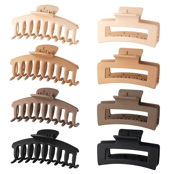 

8 pack large hair claw clips