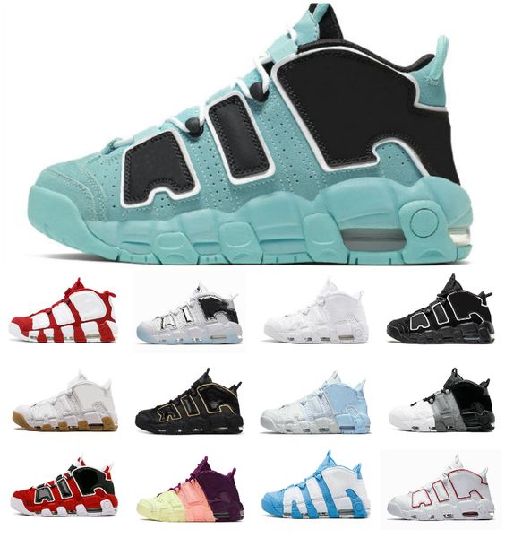 

2023 airs more scottie pippen basketball shoes uptempos 96 total panda black white university blue chrome sunset light aqua wheat mens train