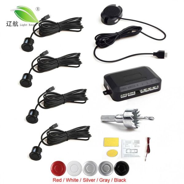 Cuore leggero 5 colori 4 Sensori BUZZER AUTO SISTEMA DI PARCHEGGIO SISTEMA DI PARCHEGGIO CON ALLARME AUTOMATIVO Assistente posteriore impermeabile