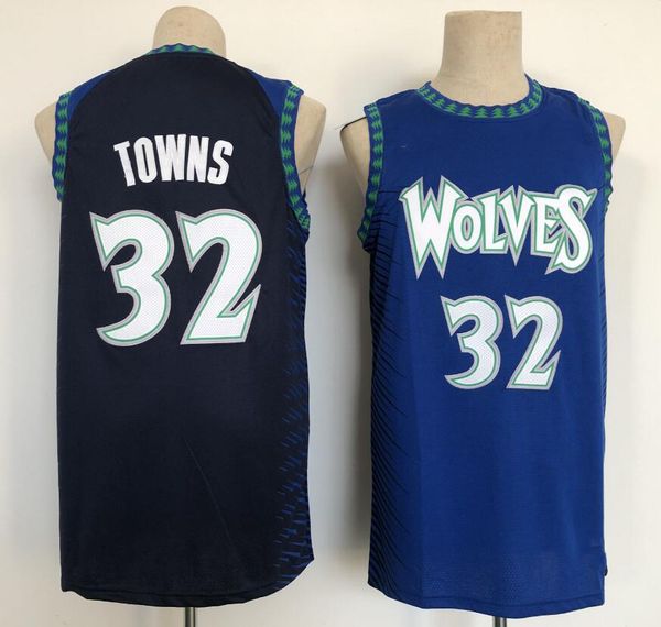 

basketball jerseys anthony edwards 32 towns jersey, Black;red