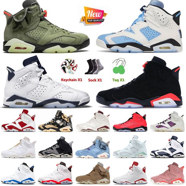 

mens basketball jumpman shoes 6 6s jorden retro cactus jack unc black infrared midnight navy british khaki tech chrome gold hoops trainers s