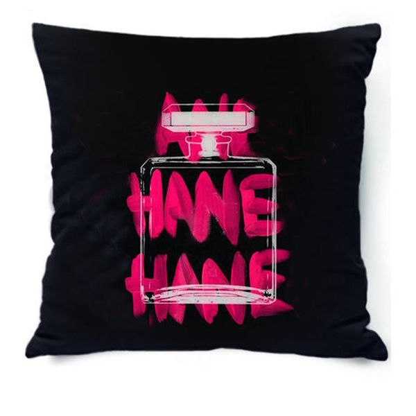 

soft cushion decorative pillow luxury designer cushions fashion textile letter printted square cotton covers pillows with inner hi207x