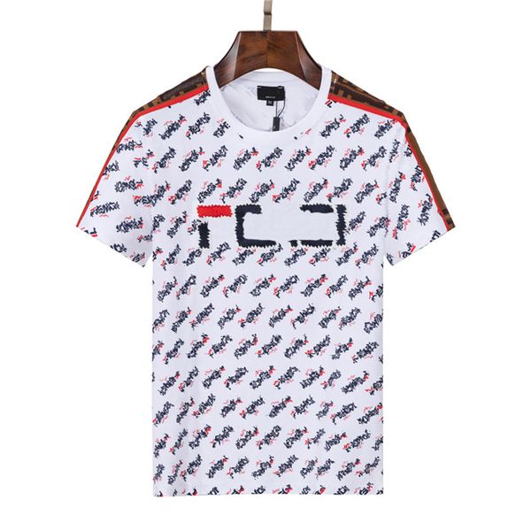 

famous summer men's and women's designer t shirts loose slim fashion brand casual shirts letter print luxury clothing street shor, White;black
