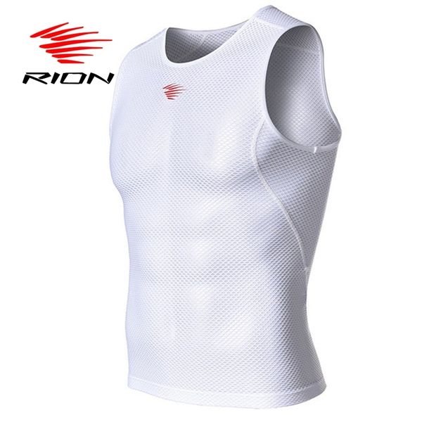 

rion mens tank sleeveless vest breathable quick dry sweat cycling active fitness gym summer male shirts 220711, White;black