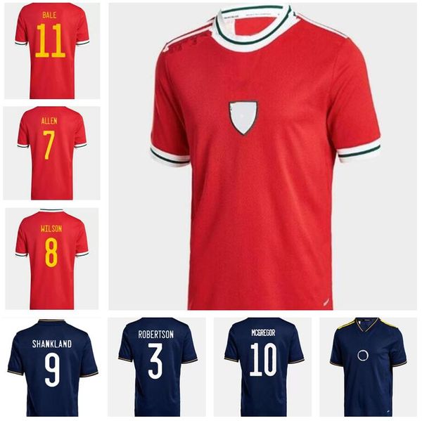 

22/23 wales scotland bale soccer jerseys allen mcginn lewis shankland findlay football shirts jmcginn mctominay robertson fraser adams hanle, Black;yellow