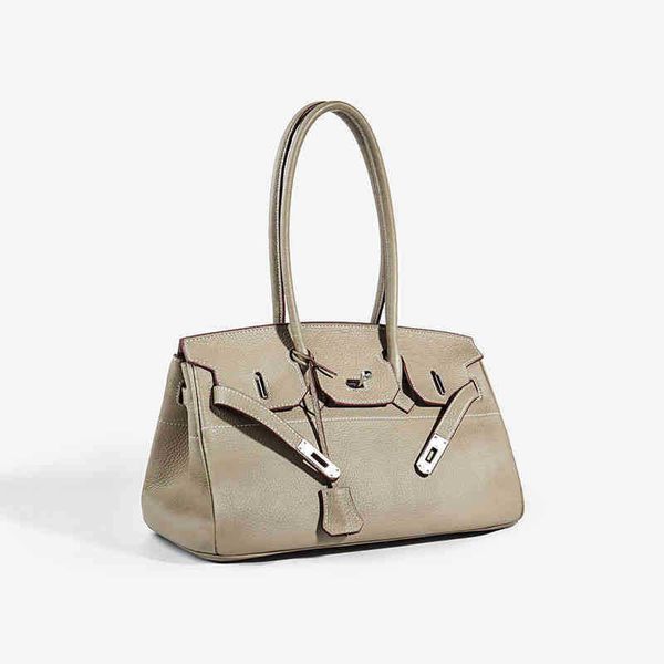 

designer luxury totes bags handbags leather large 35 2022 platinum bag high texture women's temperament capacity high-grade tt