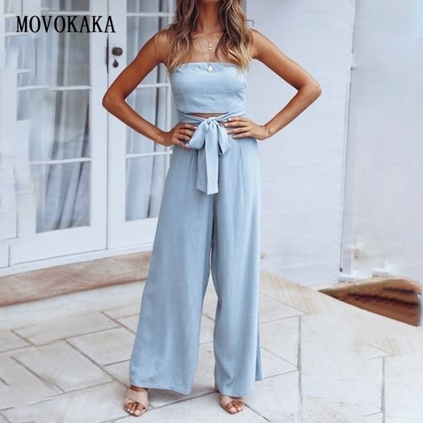 

new summer bandage cotton rompers womens female elegant tank women zipper jumpsuit y200904, Black;white