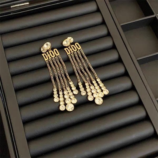 

80% off clearance eye diamond letter star wheat ear stud earring tassel personality ear clip necklace neck chain collar female, Golden