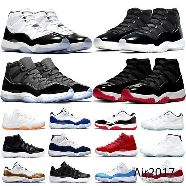 

11 basketball shoes for men women low bright citrus legend blue 25th bred concord high university red space jam xi jumpman sports sneakers t, Black