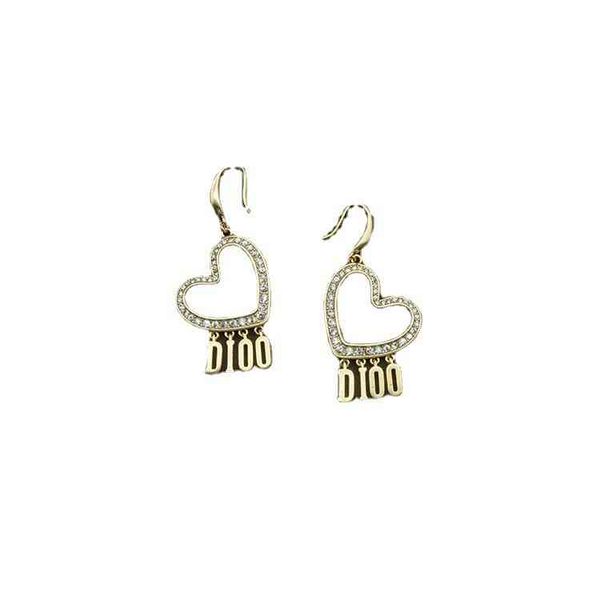 

brass earrings love tassel earrings female red star style, Black