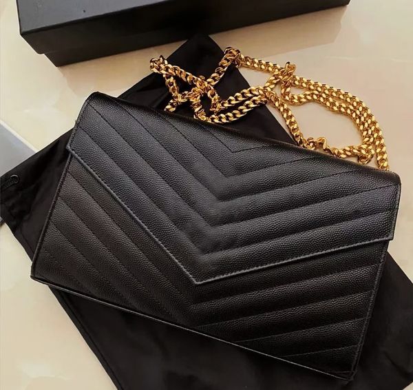 

2021 woman bag handbag purse genuine leather women messenger cross body chain clutch shoulder bags wallet delivery