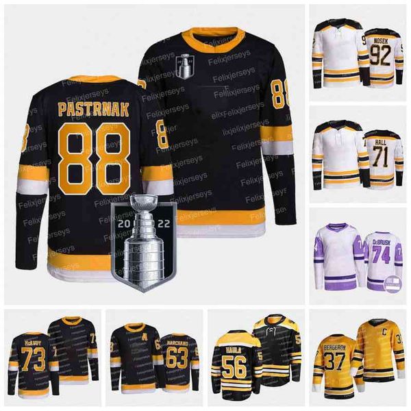 

63 brad marchand 2022 stanley cup jersey david pastrnak bruin patrice bergeron taylor hall charlie mcavoy charlie coyle erik haula jake, Black
