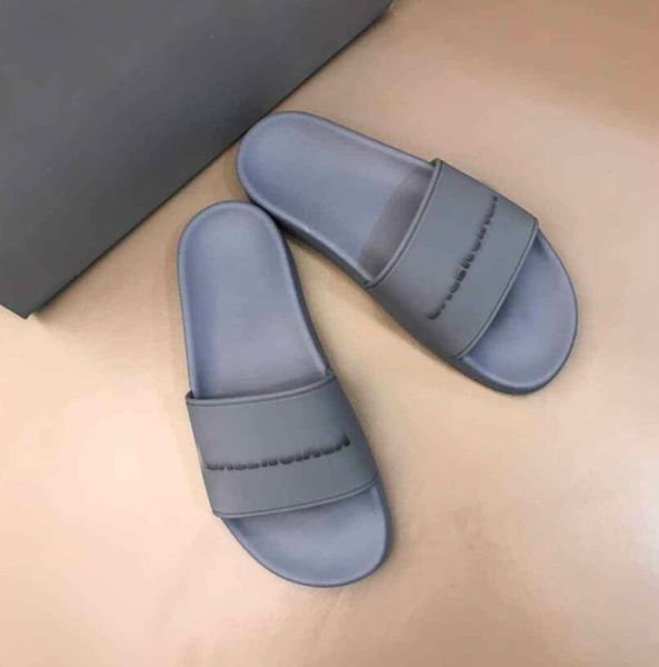 

men summer slipper shoes brand design slippers pool slides beach flip flop platform sandals 38-45, Black