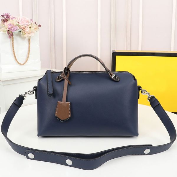 

pillow shoulder bags travel luggage tote bag women boston handbag plain cross body handbags cowhide leather double handle detachable shoulde