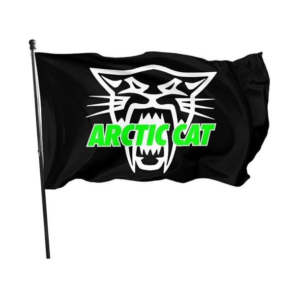 

arctic cat skull 3x5ft flags outdoor banners for guys 100d polyester high q272s