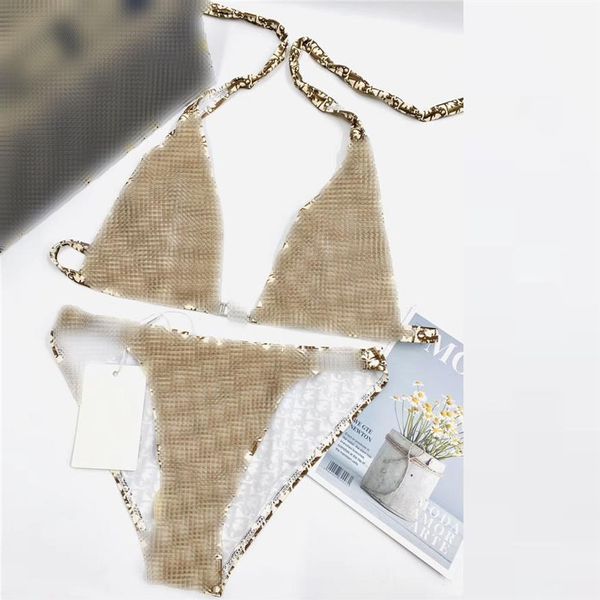 

diamond swimwear drill buckle designer bikini set women brand bikini girl swimsuit skinny bikini swimwear whole240s, White;black