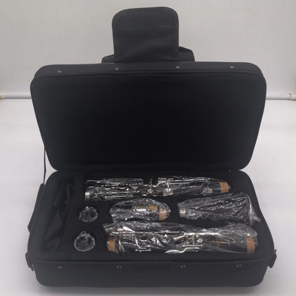 2022 MFC Professional BB Clarinet Divine Bakelite Clarinets Никель -серебряные ключевые инструменты мундштук